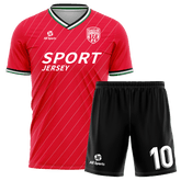 赤 サッカー ユニフォーム